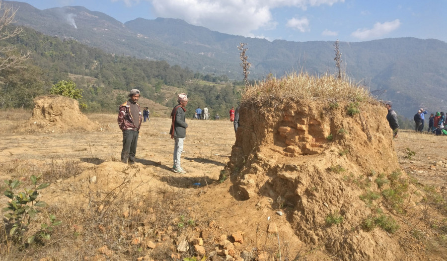 Department of Archaeology yet to study ruins recovered in Dolakha