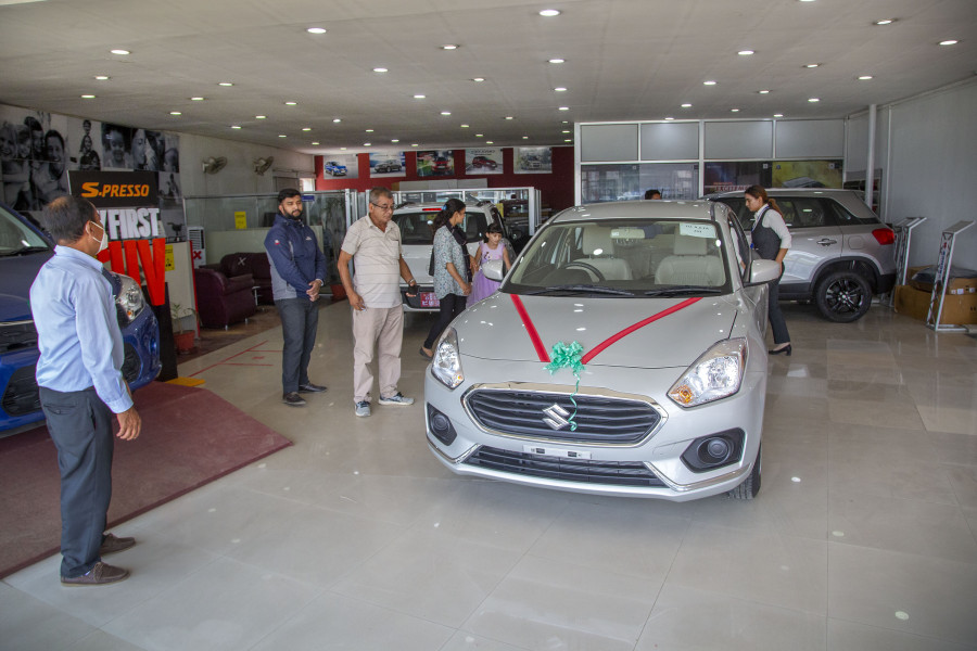 With Dashain approaching, beleaguered automobile dealers hopeful business will pick up