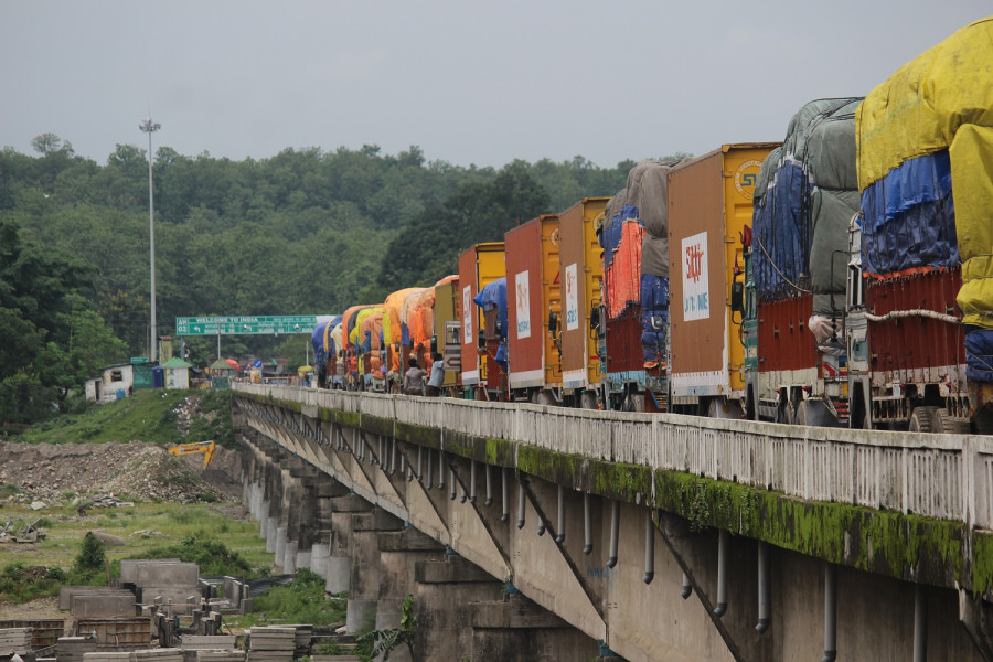 India continues to halt the movement of Nepali cargo trucks at Panitanki border point