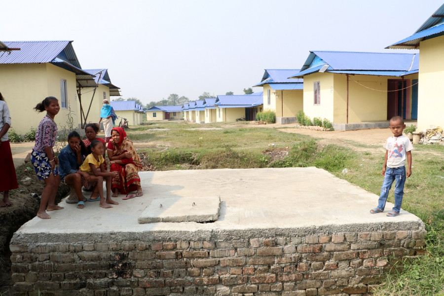 Incomplete integrated model settlement handed over to impoverished families