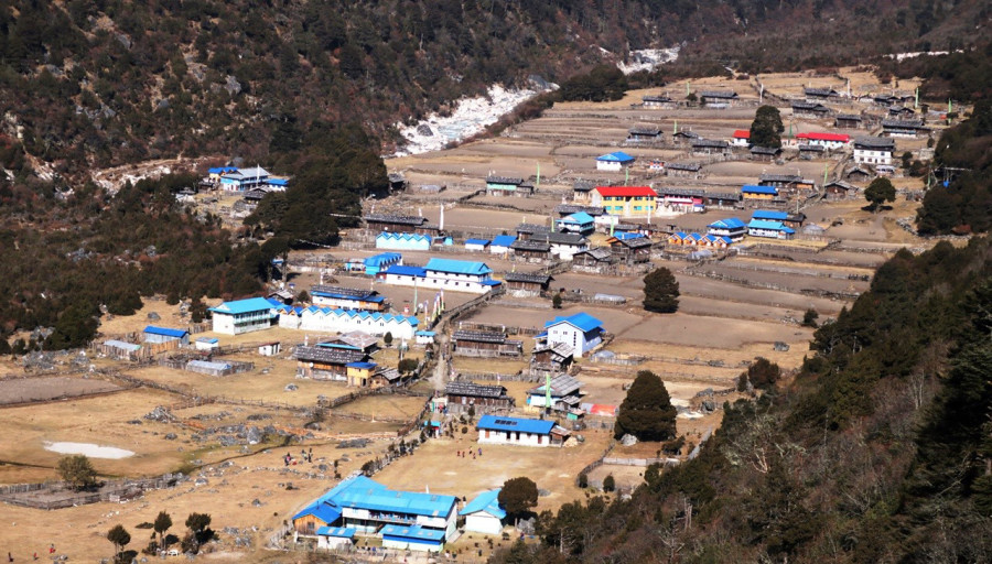 A majority of Ghunsa residents staying back in their villages this winter