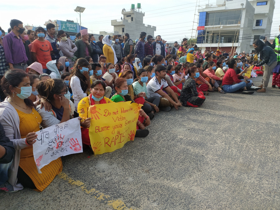 Protest continues in Bardibas against rape and murder of six-year-old girl