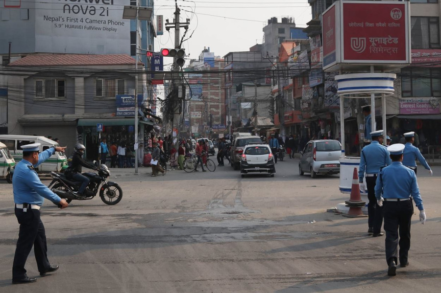 Traffic lights installed and repaired at major junctions of Kathmandu Valley