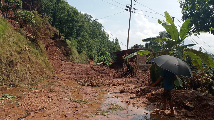 Unnecessary road projects in rural villages in Baglung causing floods and landslides