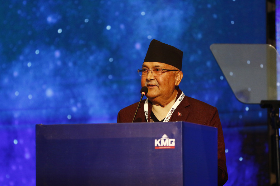 Oli inaugurates Kantipur Conclave with focus on connectivity