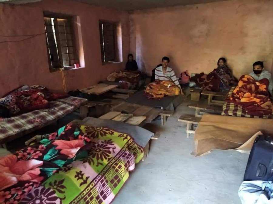 Quarantined individuals in Baitadi complain of sub-par facilities