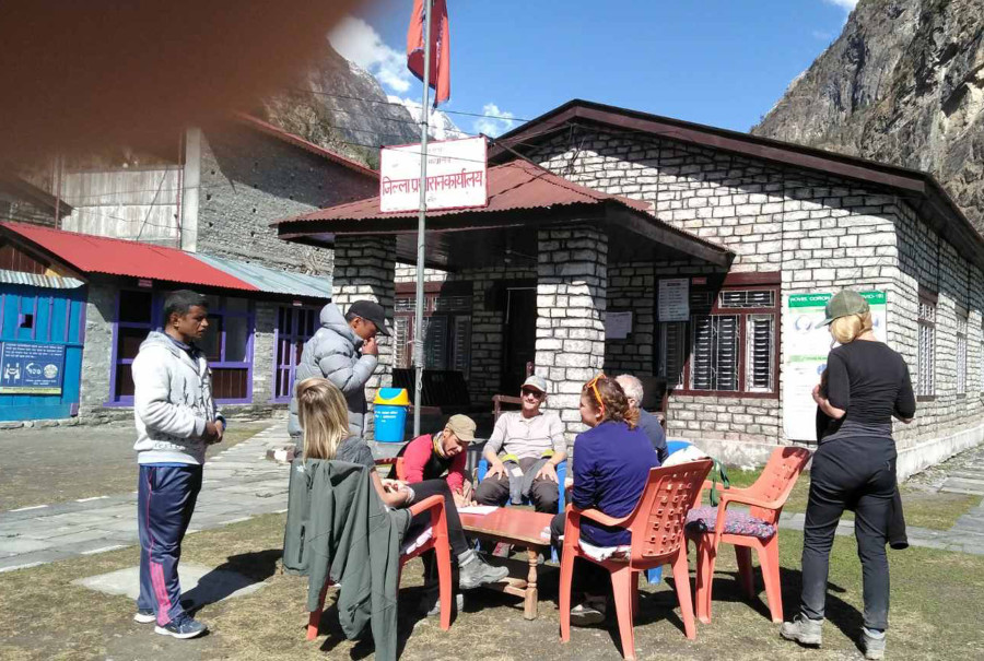 Tourists stranded in Annapurna and Manaslu conservation area rescued and sent to Pokhara and Kathmandu