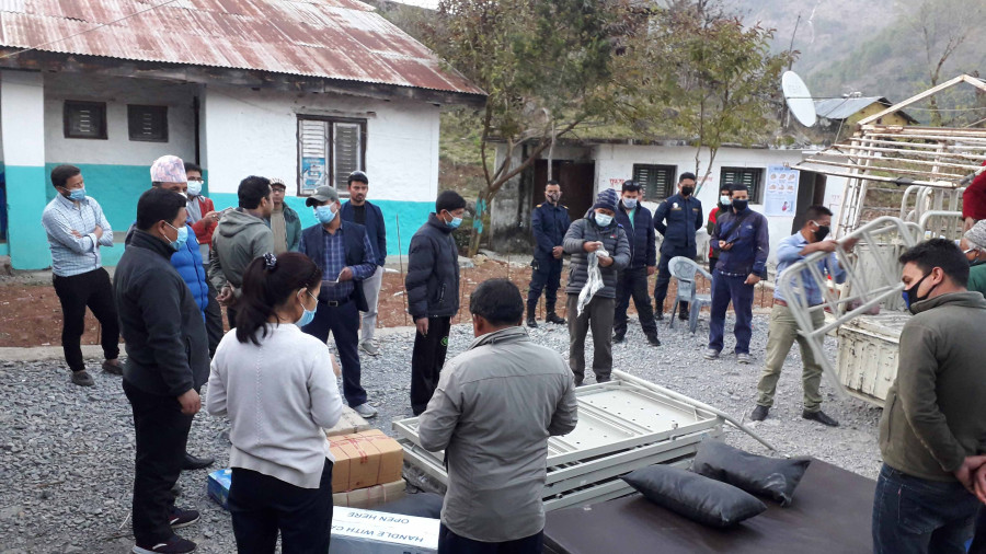 Rolpa District Hospital lacks medical equipment to collect and preserve nasal and throat swabs from Covid-19 suspects