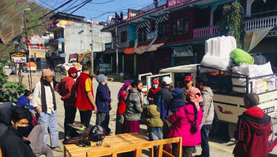 Around 1,000 Manang locals returned home during lockdown