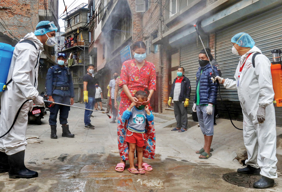 Social media users react to people being sprayed with disinfectant and criticise authorities