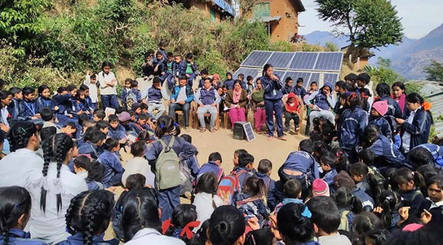 A local unit in Rukum (West) starts implementing revised academic calendar