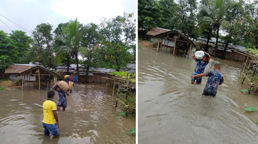 At least 105 houses inundated in Jhapa after Kankai river breached its embankment on Monday