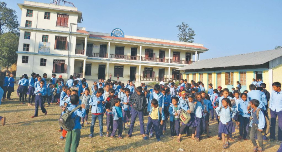 Children deprived of secondary-level education in a Madi settlement