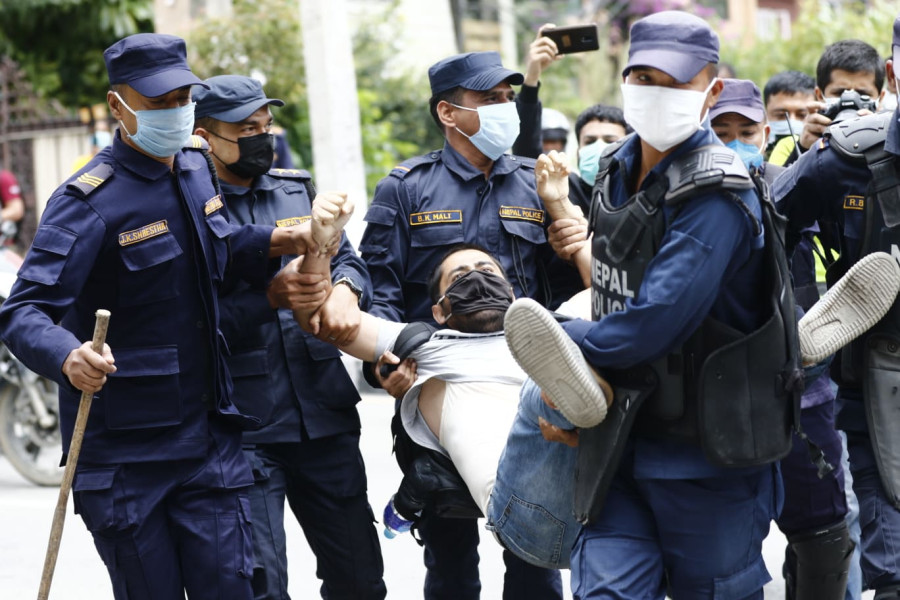 Fifty youths, including passers-by, detained from Baluwatar ahead of ‘Enough is Enough’ protest