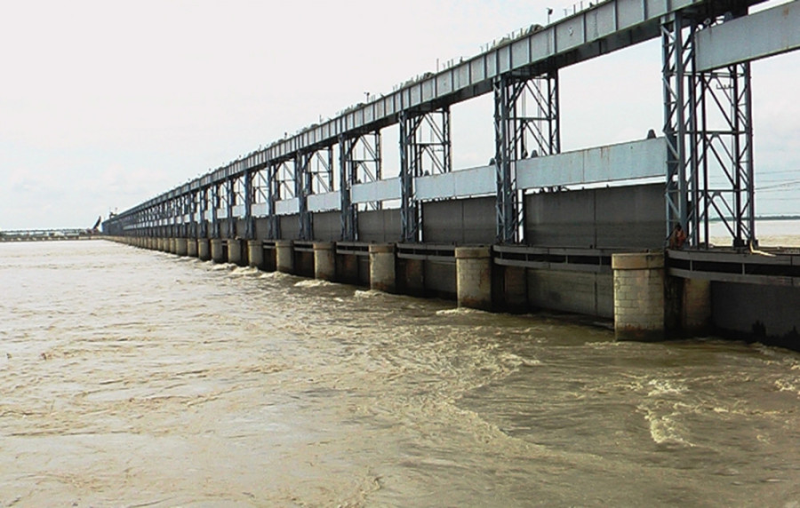 Thirty-eight doors of Saptakoshi barrage opened after water level crosses danger level