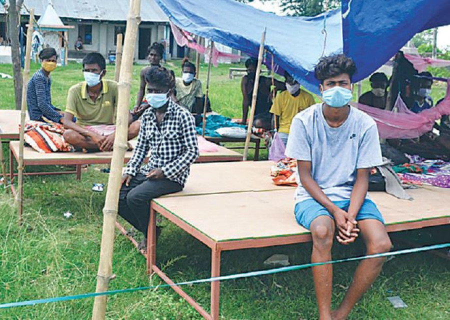 Poor management continues to afflict people quarantined in Tarai districts