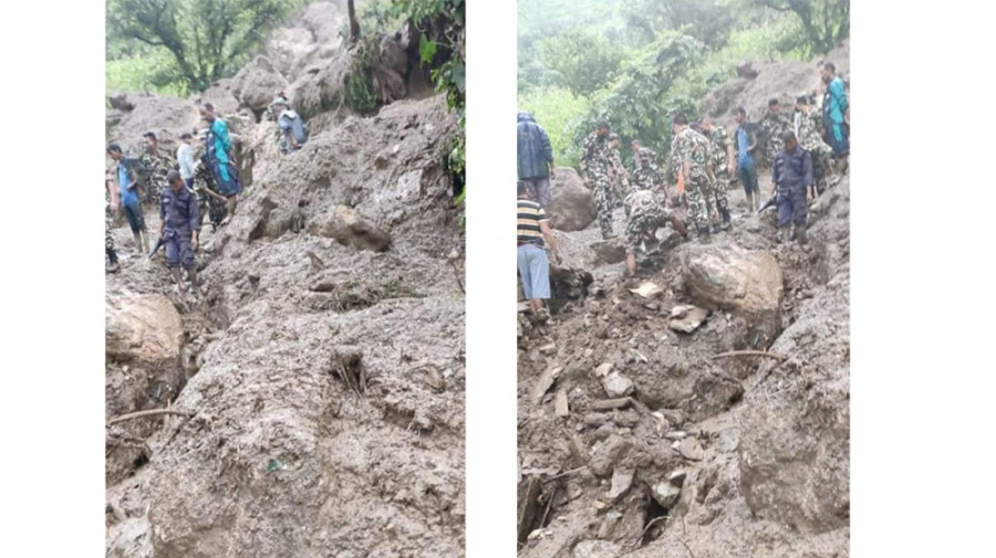 Two dead, two missing in Bajura landslide