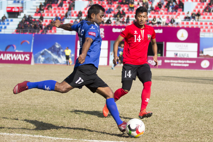 NRT beat lacklustre Nepal Police Club 1-0; Chyasal, APF share points