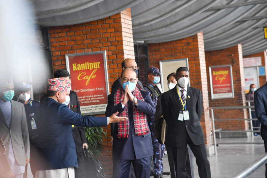 Indian foreign secretary arrives in Kathmandu on a two-day visit
