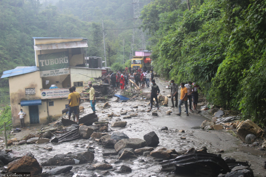 Two dead, three missing in floods, landslides in Gandaki