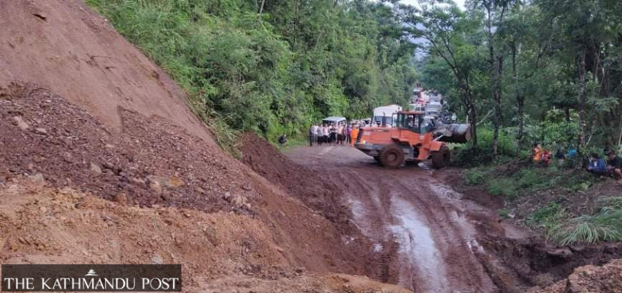 Siddhartha Highway riddled with potholes