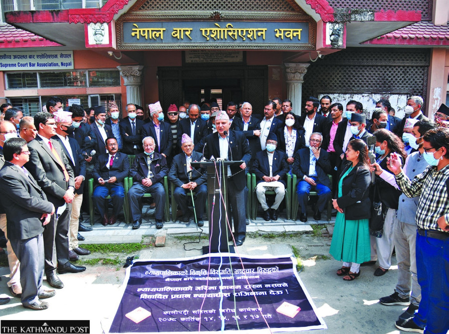 Protesting lawyers say they will not relent until Chief Justice Rana quits