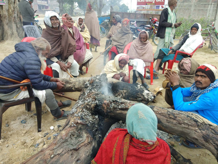Cold weather affects life in several Tarai districts