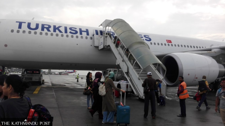 Flights from Kathmandu to Istanbul for transit passengers will not be affected, says Turkish Airlines