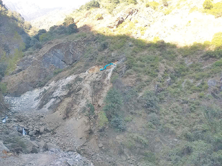 Road project in Taplejung halted for want of explosives