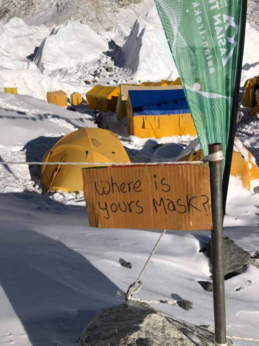 Everest saw its first Covid-19 case last week and this week all-time high number of permits