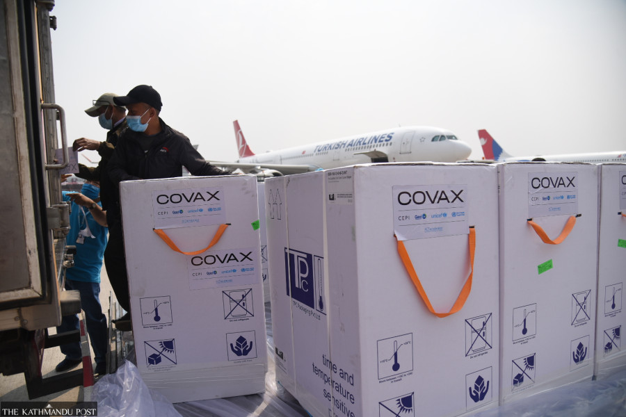 Nepal receives 1.02 million doses of Vero Cell vaccine bought through COVAX