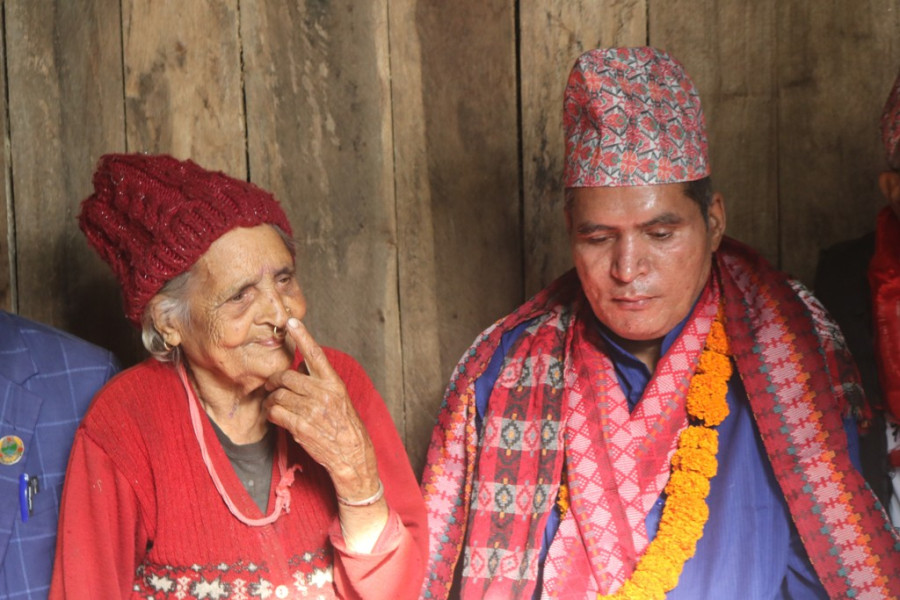 Durga Prasad Timsina reunites with his mother after four decades