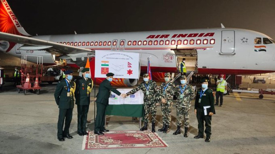 Indian Army provides 100,000 doses of Covishield to Nepal Army