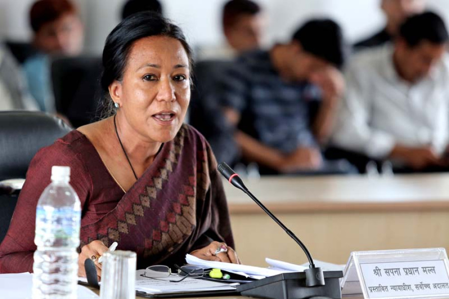 Sapana Pradhan Malla replaces Hari Krishna Karki, as Constitutional Bench is set to hear House dissolution case
