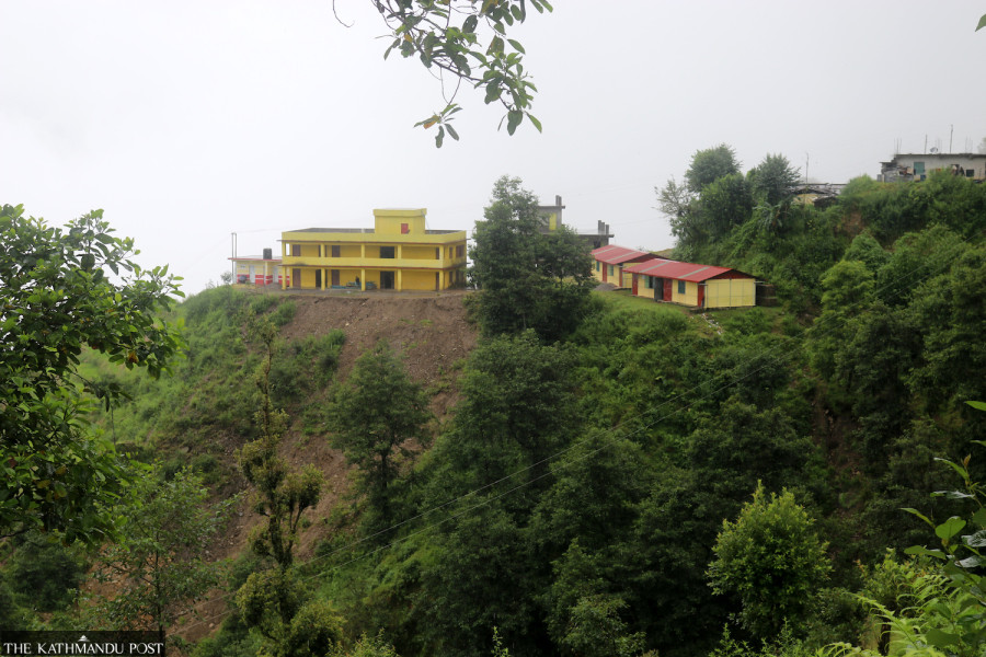 Landslides threaten to sweep away Sindhupalchok school