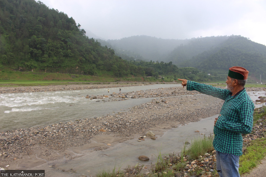 Floods damage arable land in Pyuthan every monsoon
