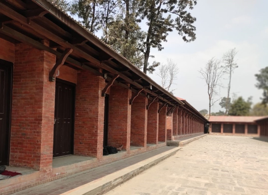 Pashupati Area Development Trust’s new building for shops remains unused