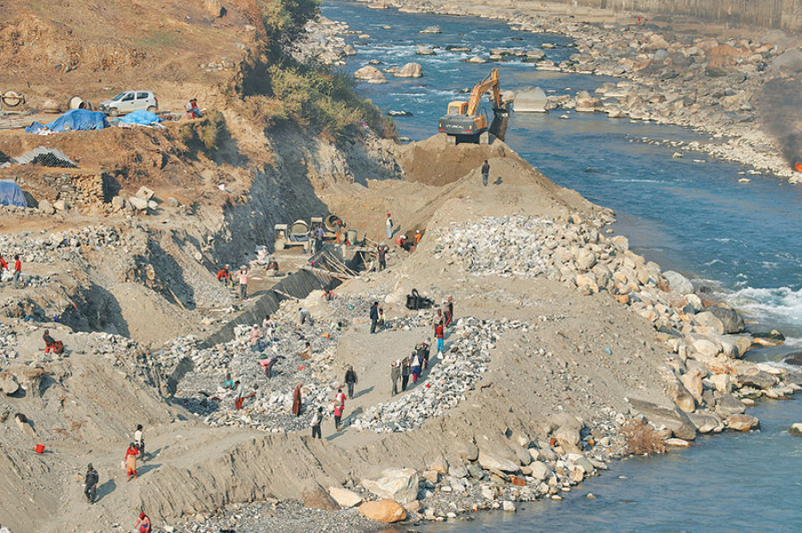 India continues to build embankment despite objections from local authorities