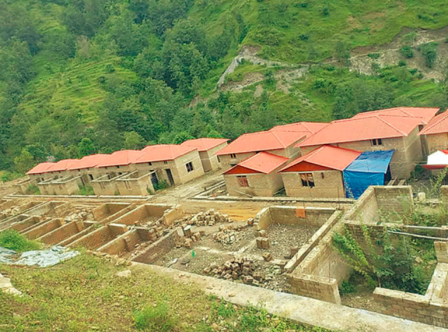 Integrated settlements meant for earthquake victims left incomplete in Ramechhap