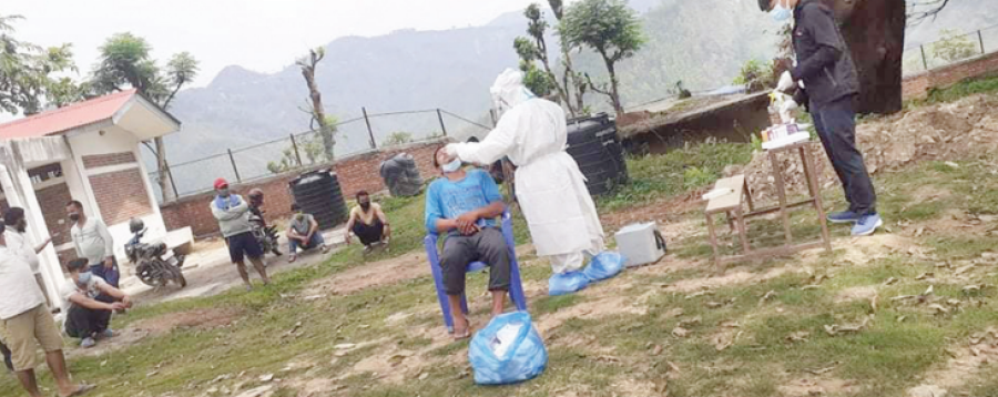 Delay in arrival of test reports risks community transmission of coronavirus in Gorkha district
