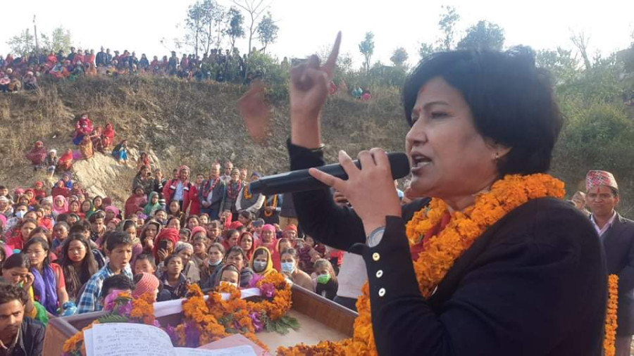 Lawmaker Komal Oli files defamation case against her fellow party member Raghuji Pant