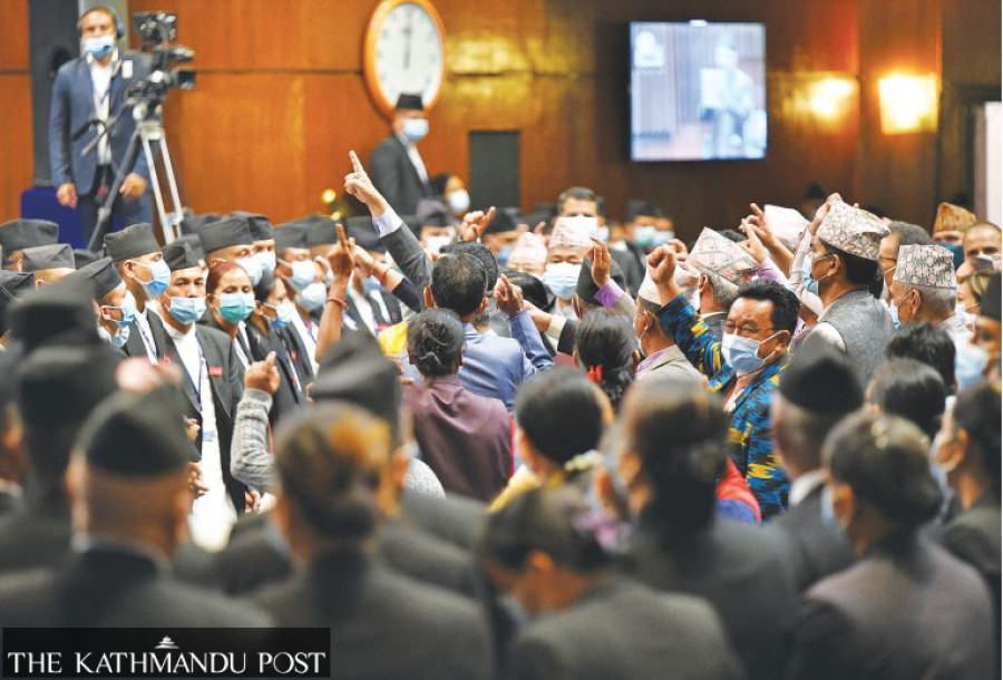 UML continues Parliament obstruction as KP Oli pitches for early elections