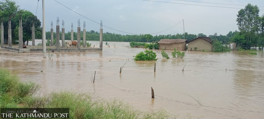 Continuous rainfall affects normal life in several districts