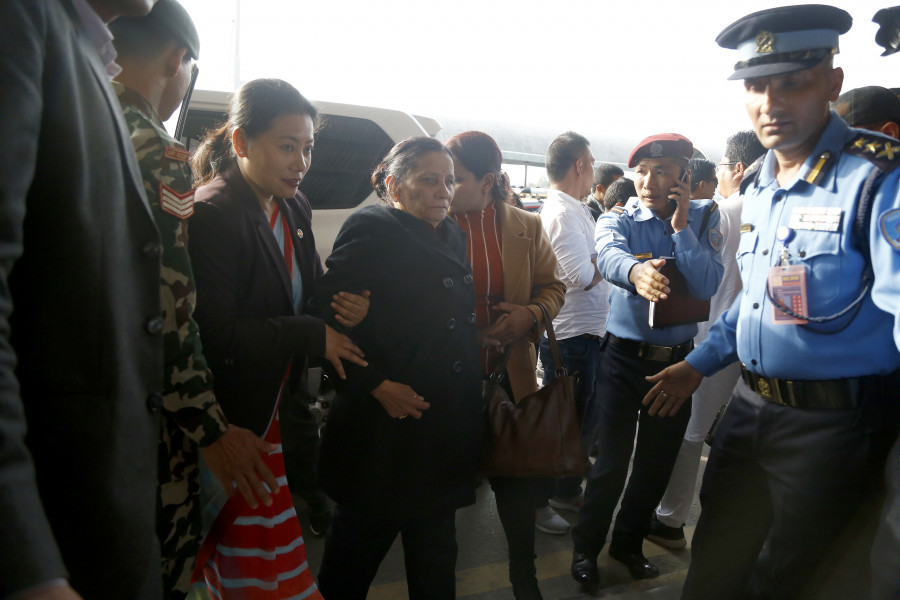Pushpa Kamal Dahal flies to India for his wife Sita’s treatment