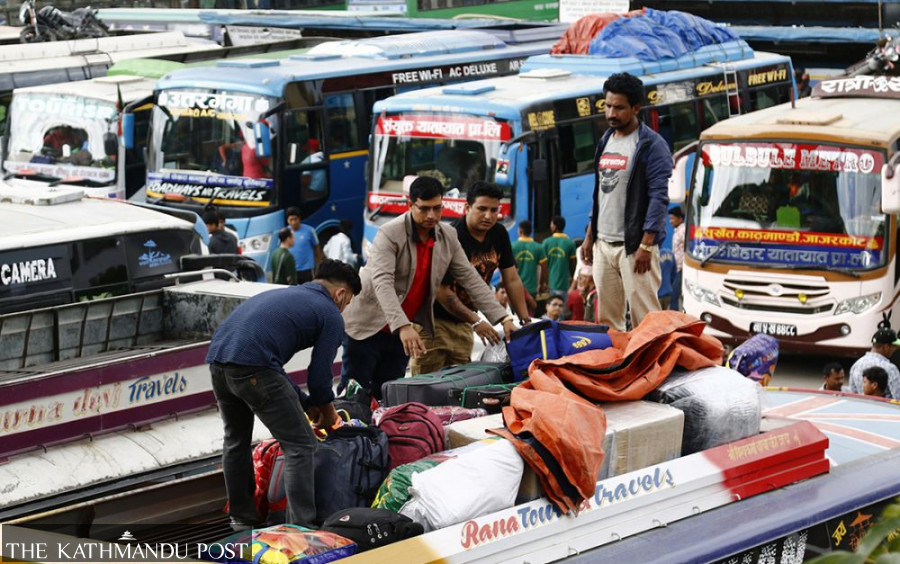 Government asks bus operators to start ticket pre-booking for Dashain from next week