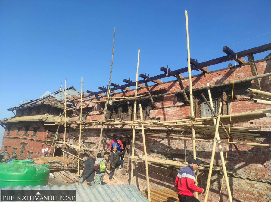 Reconstruction of Gorkha Durbar nears completion
