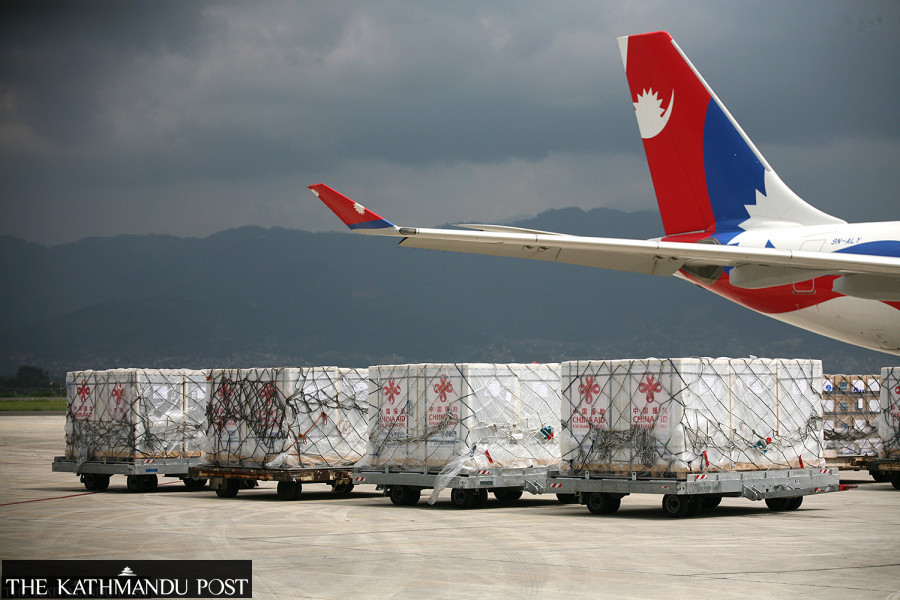 China donated 1.6 million Vero Cell doses arrive in Nepal