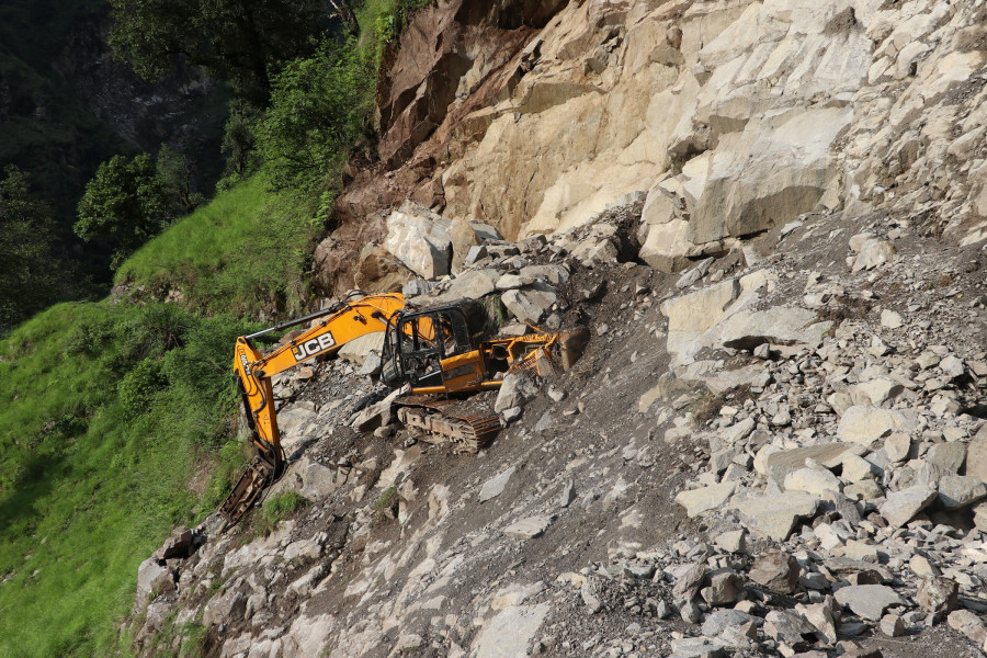 Eight months on, work stalled at Darchula-Tinkar road