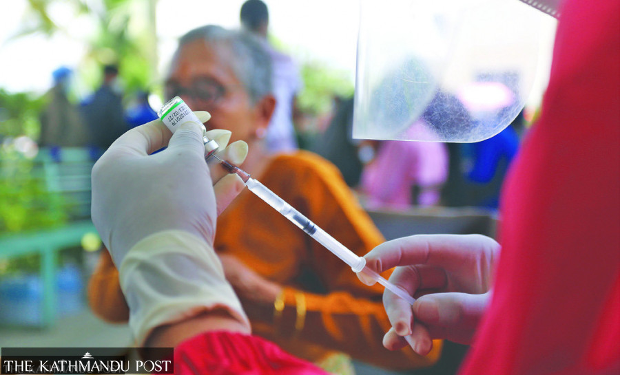 Many people aged 65 and above in Kathmandu are not seeking second Covishield jab