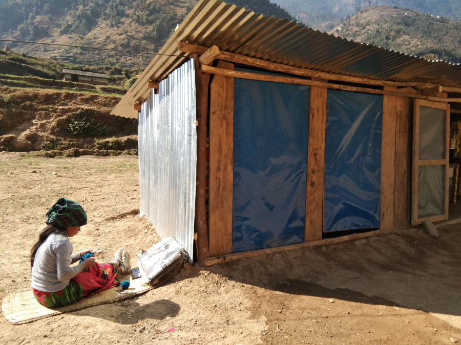 Flood, landslide-displaced Baglung villagers still wait for new houses